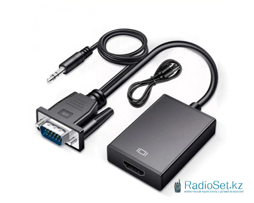 Адаптер конвертер VGA to HDMI AC001 Адаптер конвертер VGA to HDMI AC001